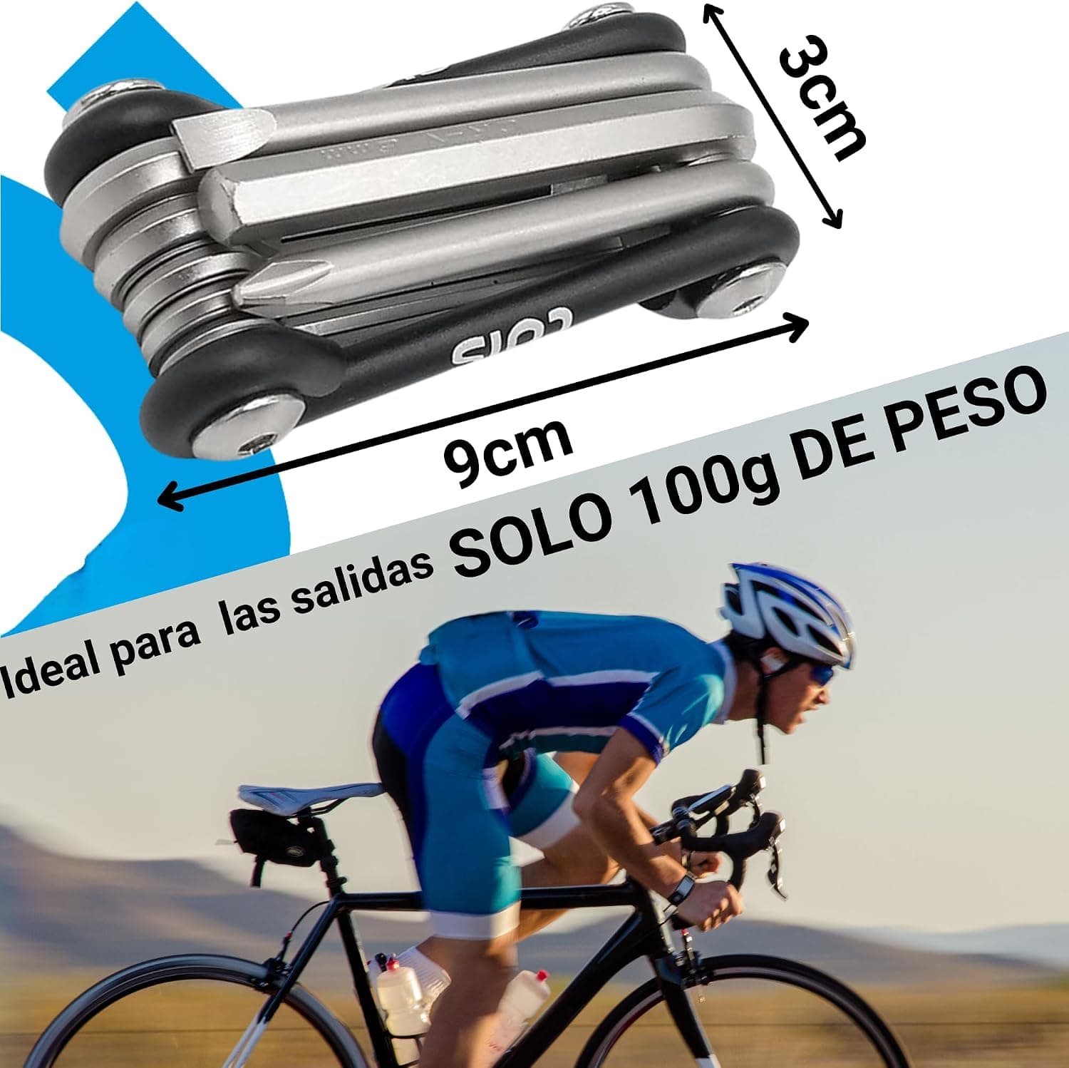Multiherramienta de Bicicleta con 8 Funciones, foto 2
