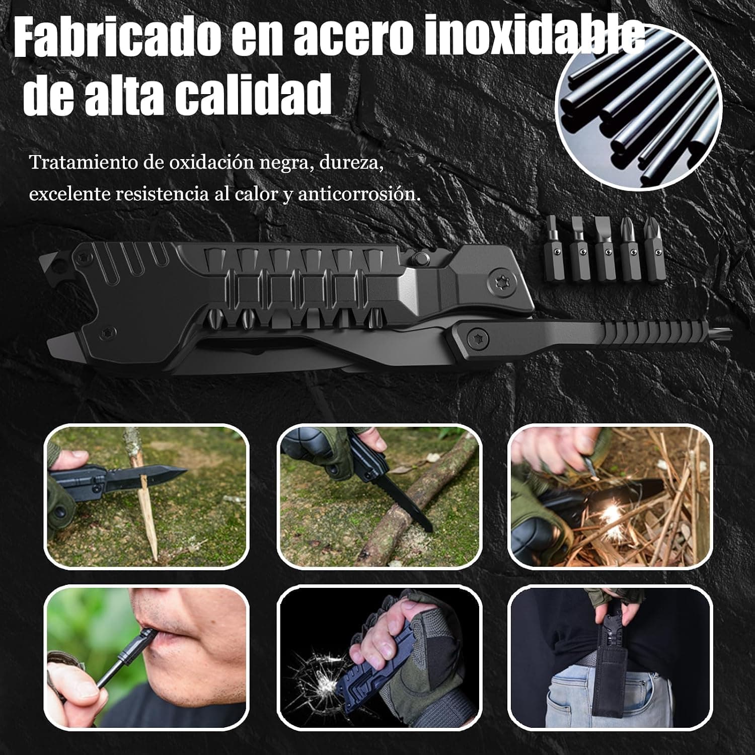 Navaja multiusos 17 en 1 con palillos, foto 3