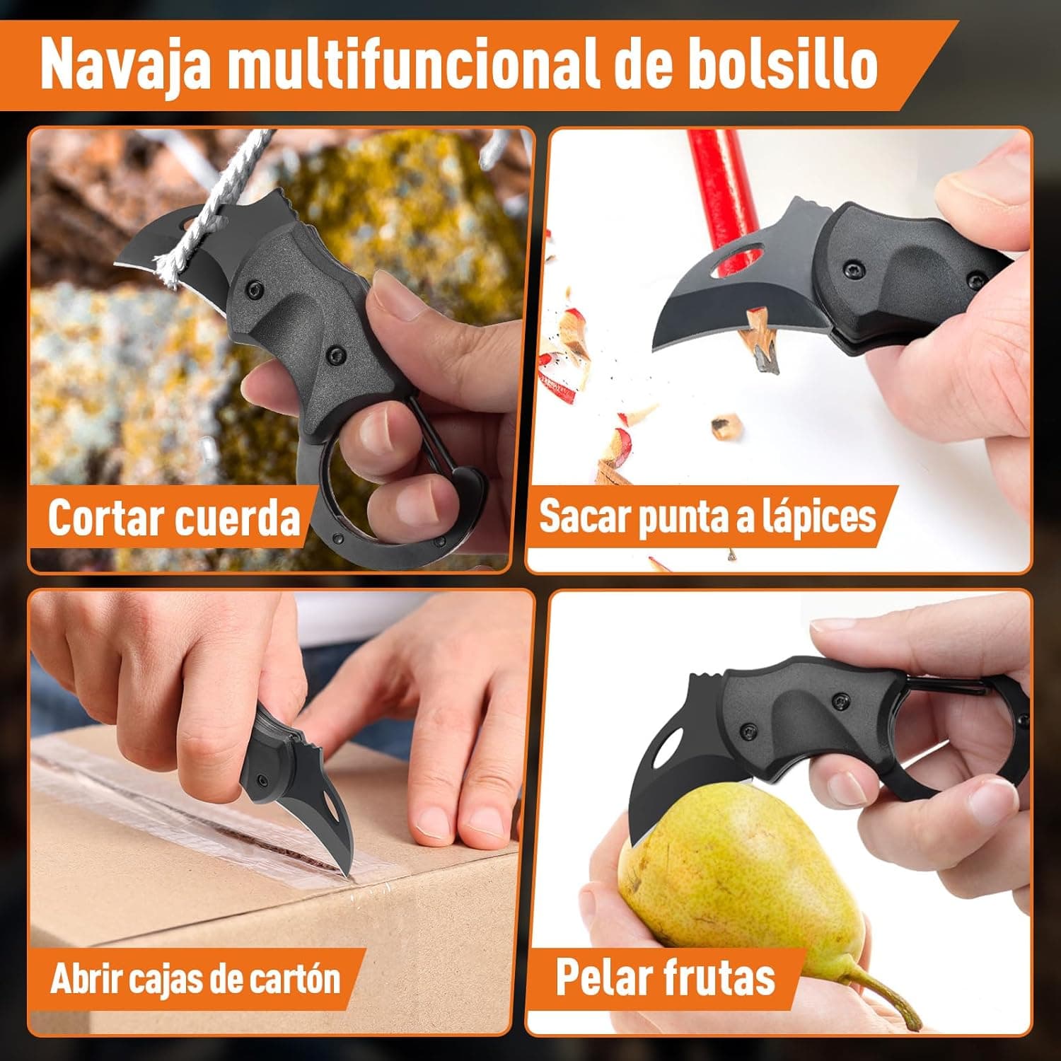ZOOI Navaja Multiusos con Mosquetón, foto 2