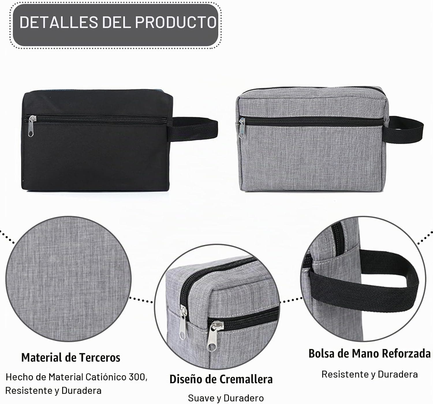 Neceser de hombre BDSHUNBF, pack de 2, foto 3