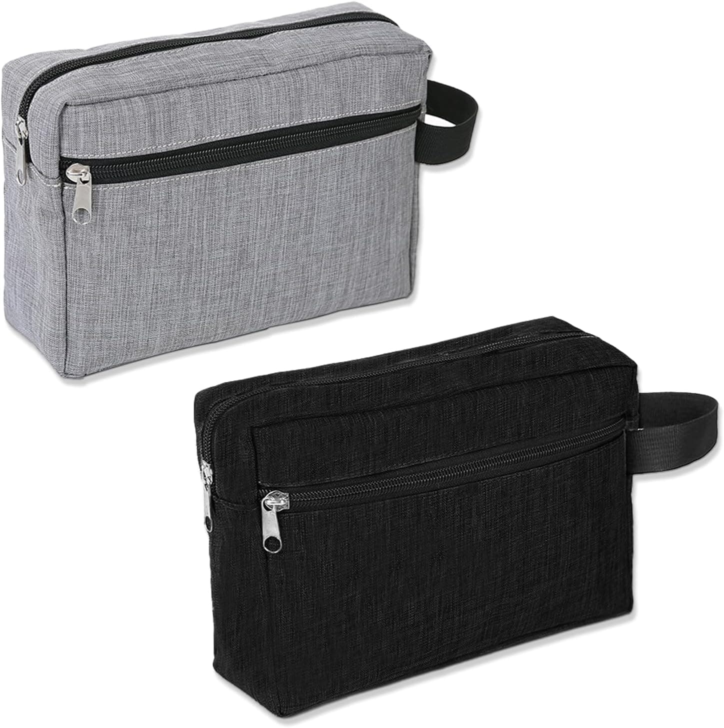 Pack de dos necesers de hombre en negro y gris de BDSHUNBF
