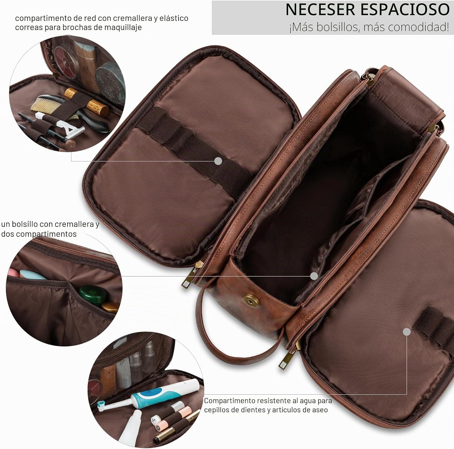 Neceser Elviros de viaje impermeable para hombre, foto 2