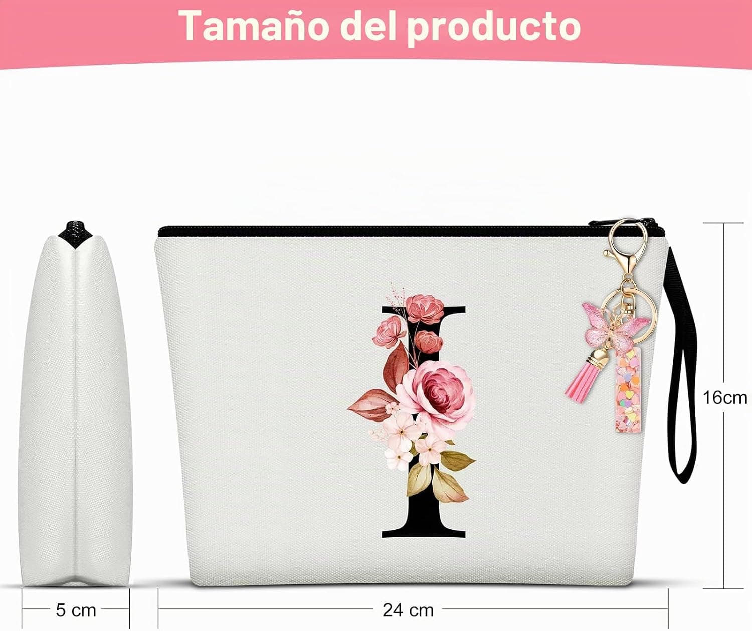 Llavero a juego con el neceser personalizado