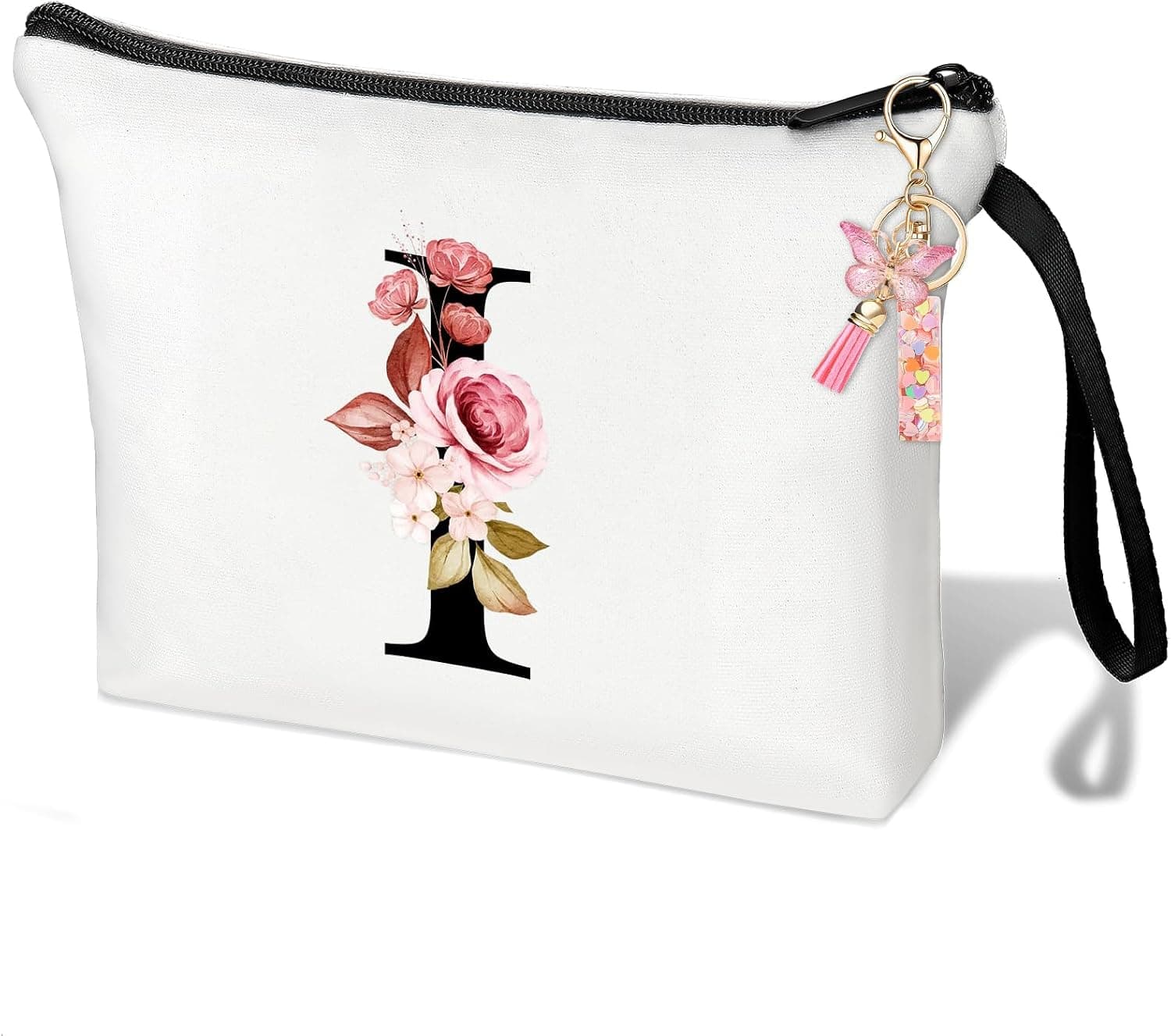 Neceser personalizado con inicial en color rosa