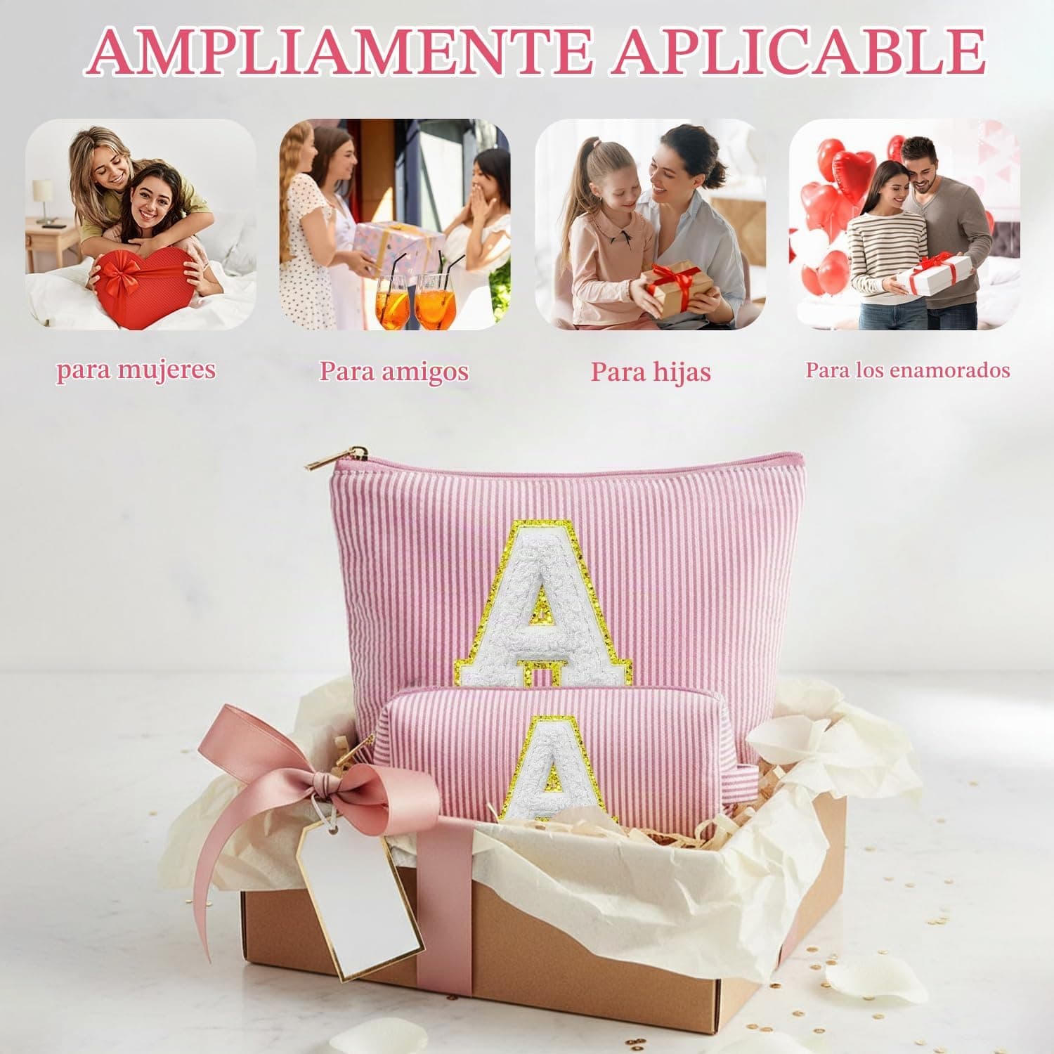 Neceser personalizado con iniciales VLYX, pack de 2, foto 2