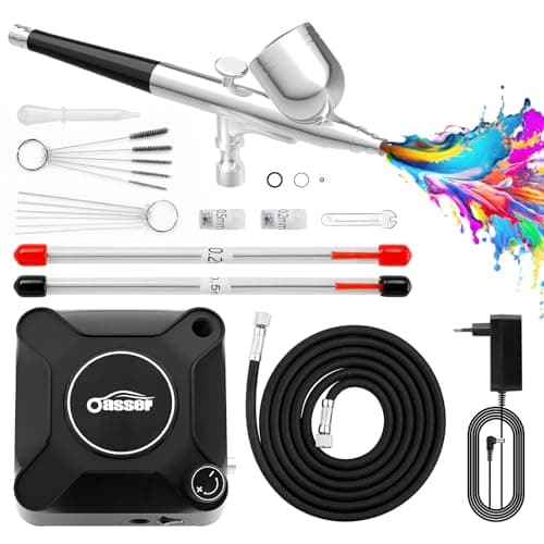 Kit de aerógrafo con compresor Oasser