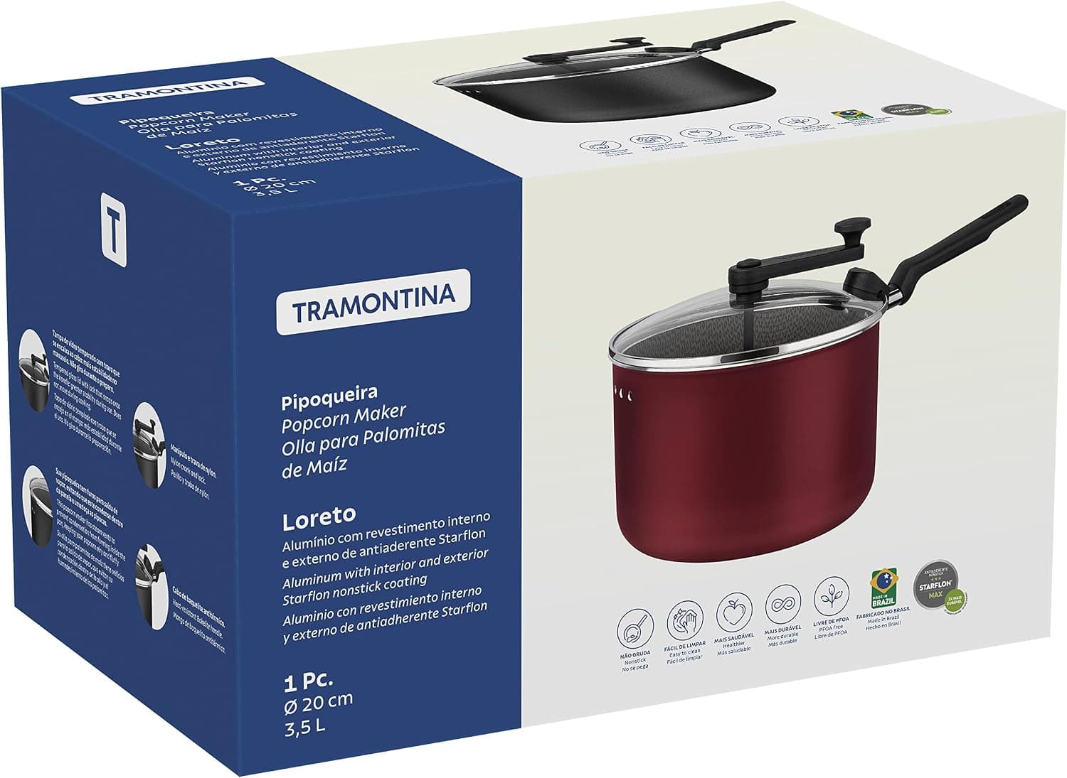 Olla para Palomitas Loreto, de Tramontina, foto 2