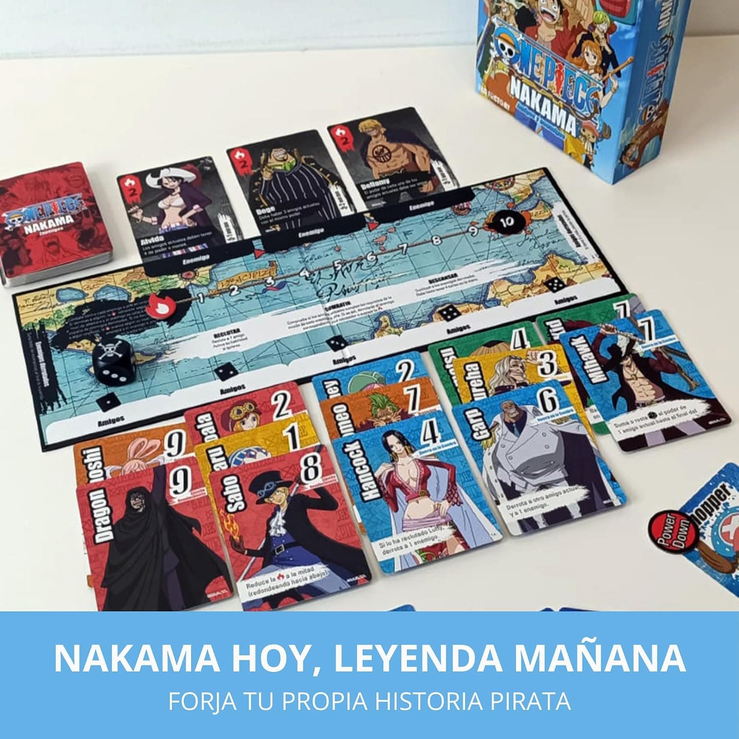 Cartas de personajes de One Piece del juego cooperativo
