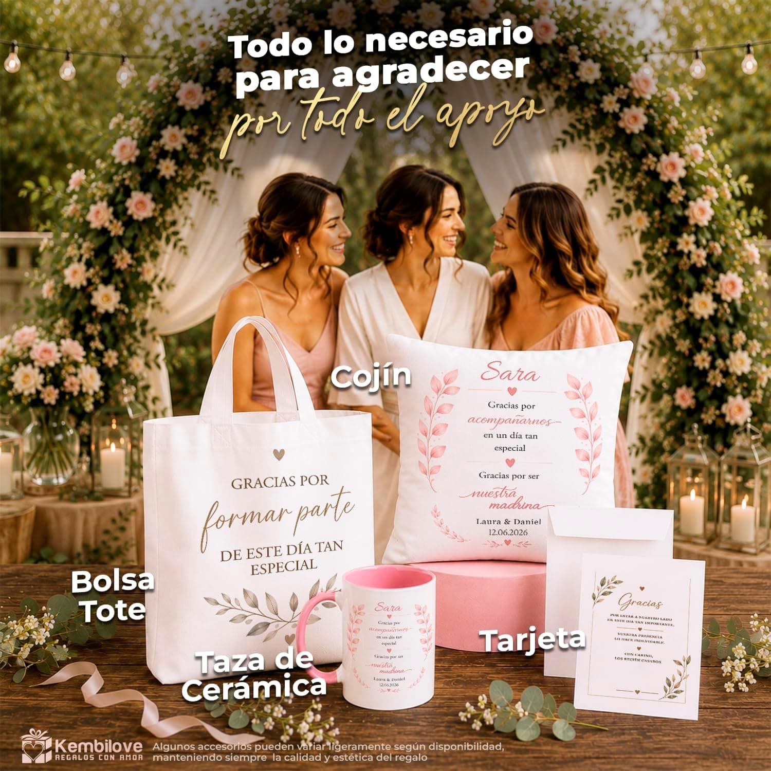 Pack de Boda Personalizado con Nombre y Dedicatoria, foto 2