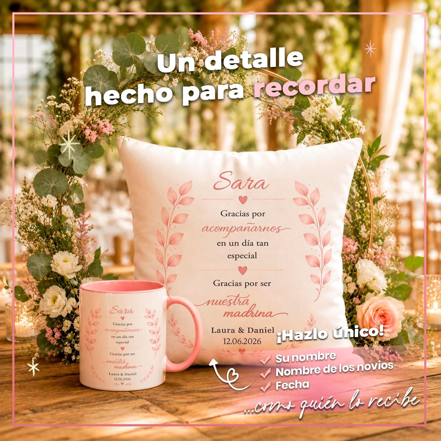 Pack de Boda Personalizado con Nombre y Dedicatoria, foto 3