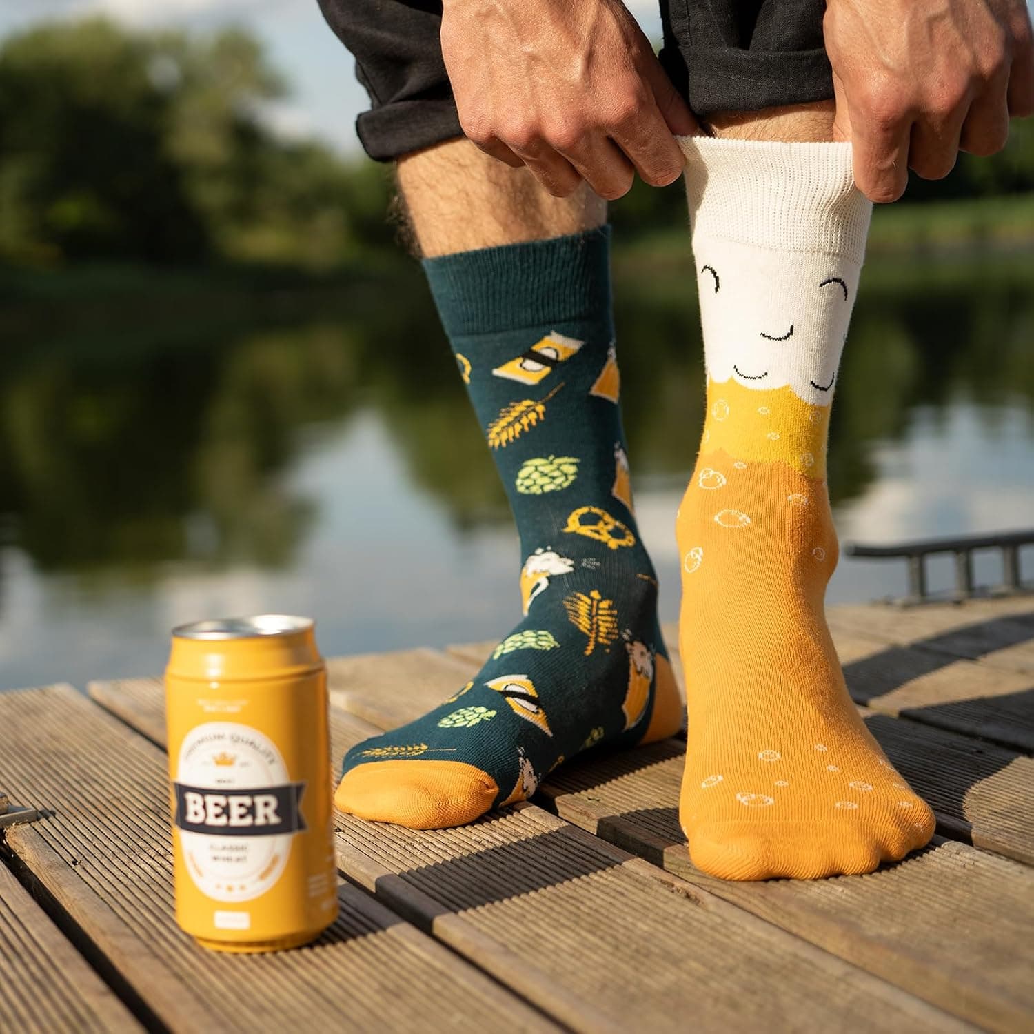 Pack de calcetines con estampado de lata de cerveza, foto 2