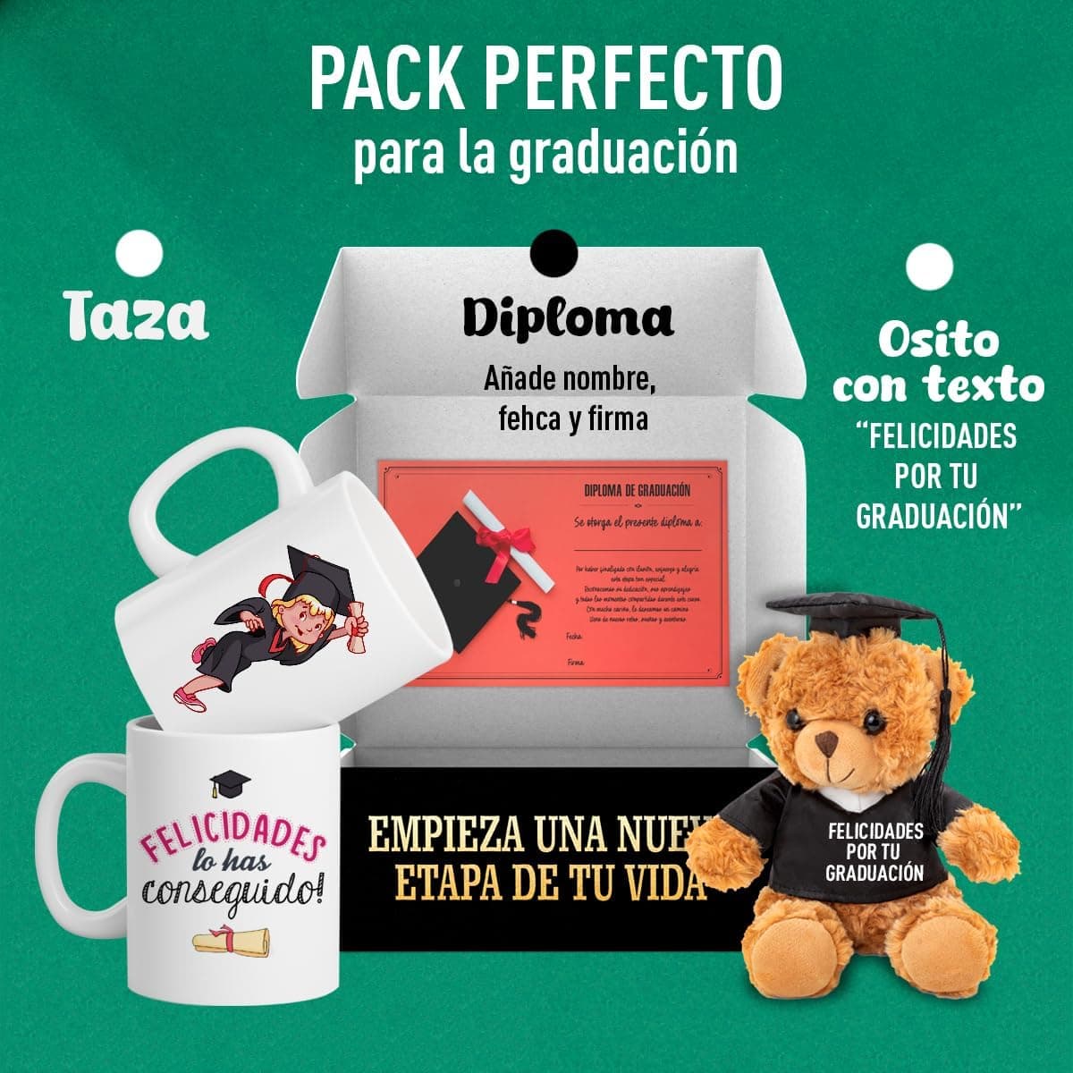 Pack de graduación con taza y osito LINFORMAL, foto 3