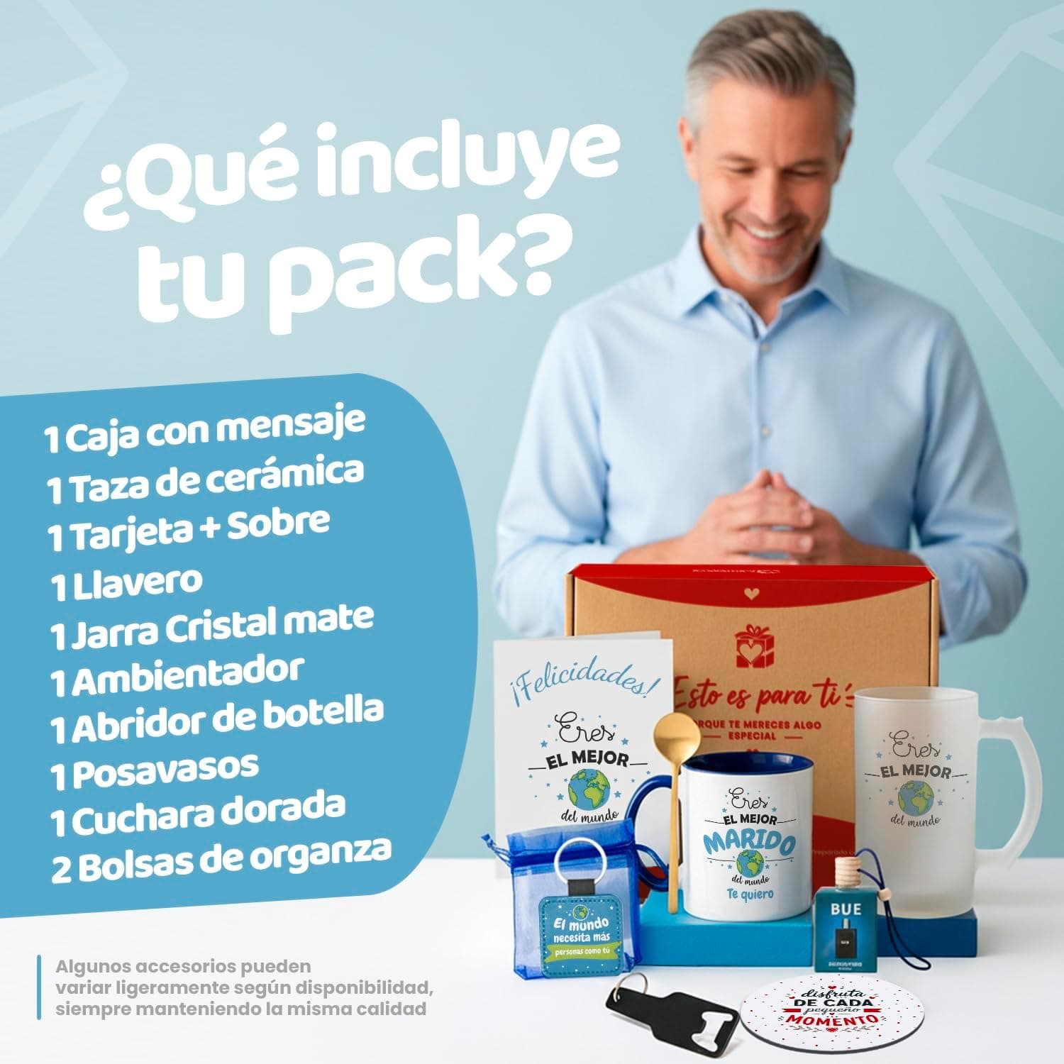 Pack de regalo Kembilove con jarra cervecera y taza personalizada, foto 2