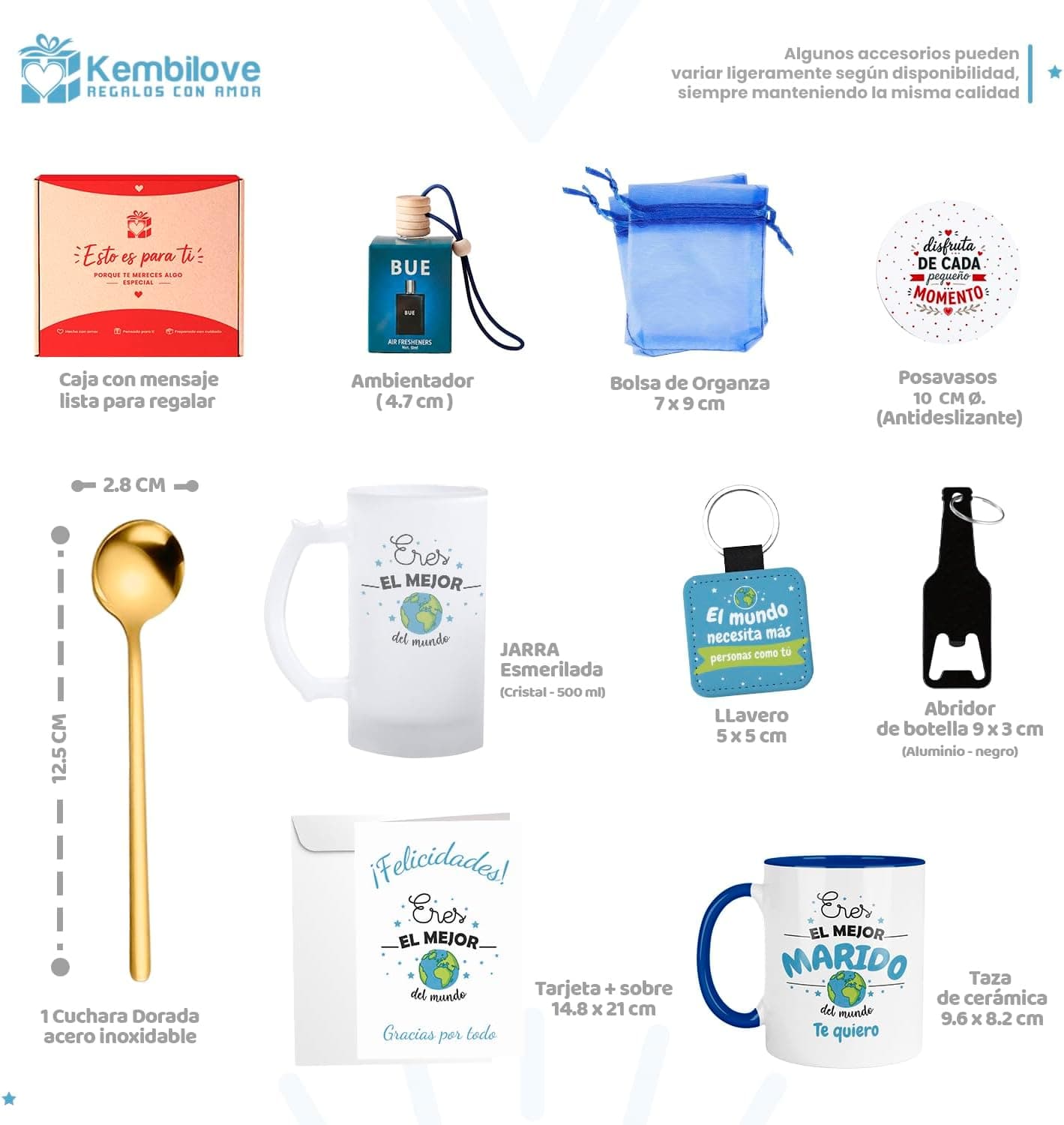 Pack de regalo Kembilove con jarra cervecera y taza personalizada, foto 3