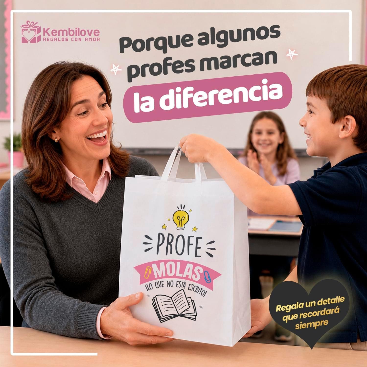 Pack de regalo personalizado para profesora, de Kembilove, foto 3