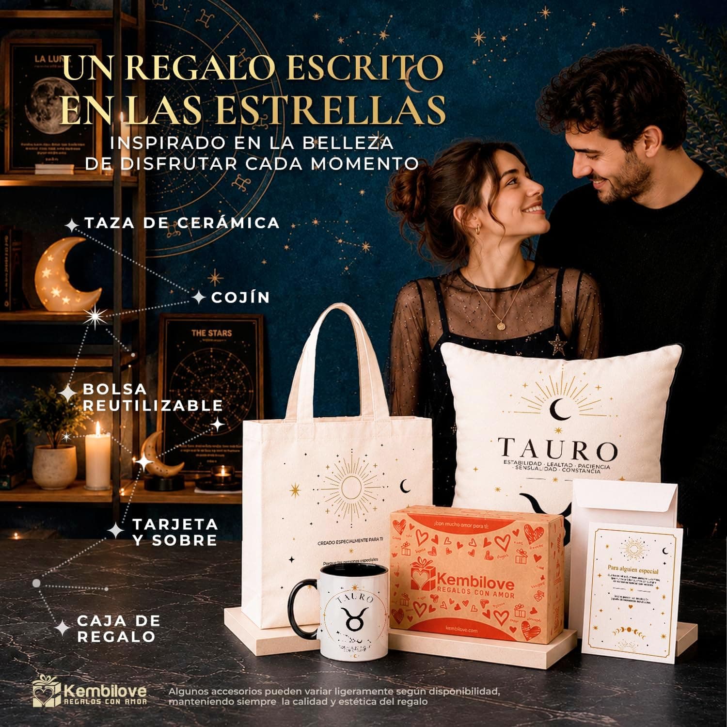Pack regalo Tauro Kembilove (taza, cojín y bolsa), foto 2