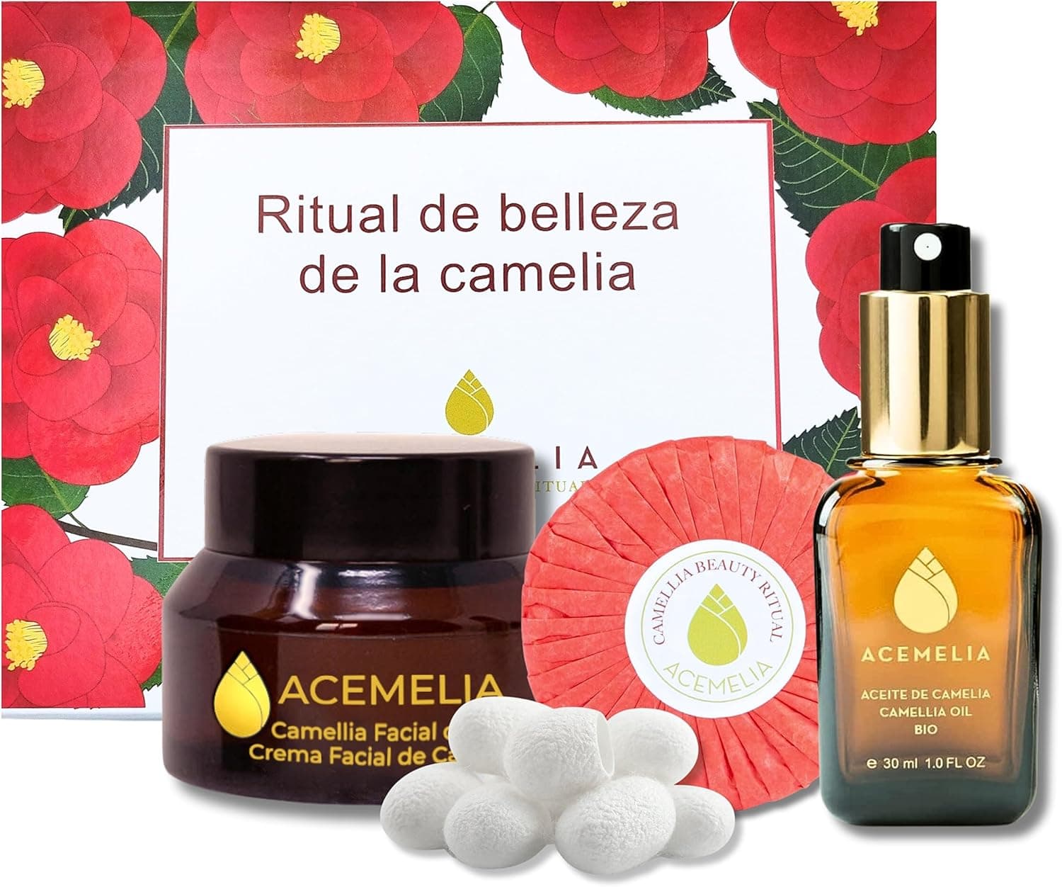 Pack de belleza de aceite de camelia, ritual SAHO japonés