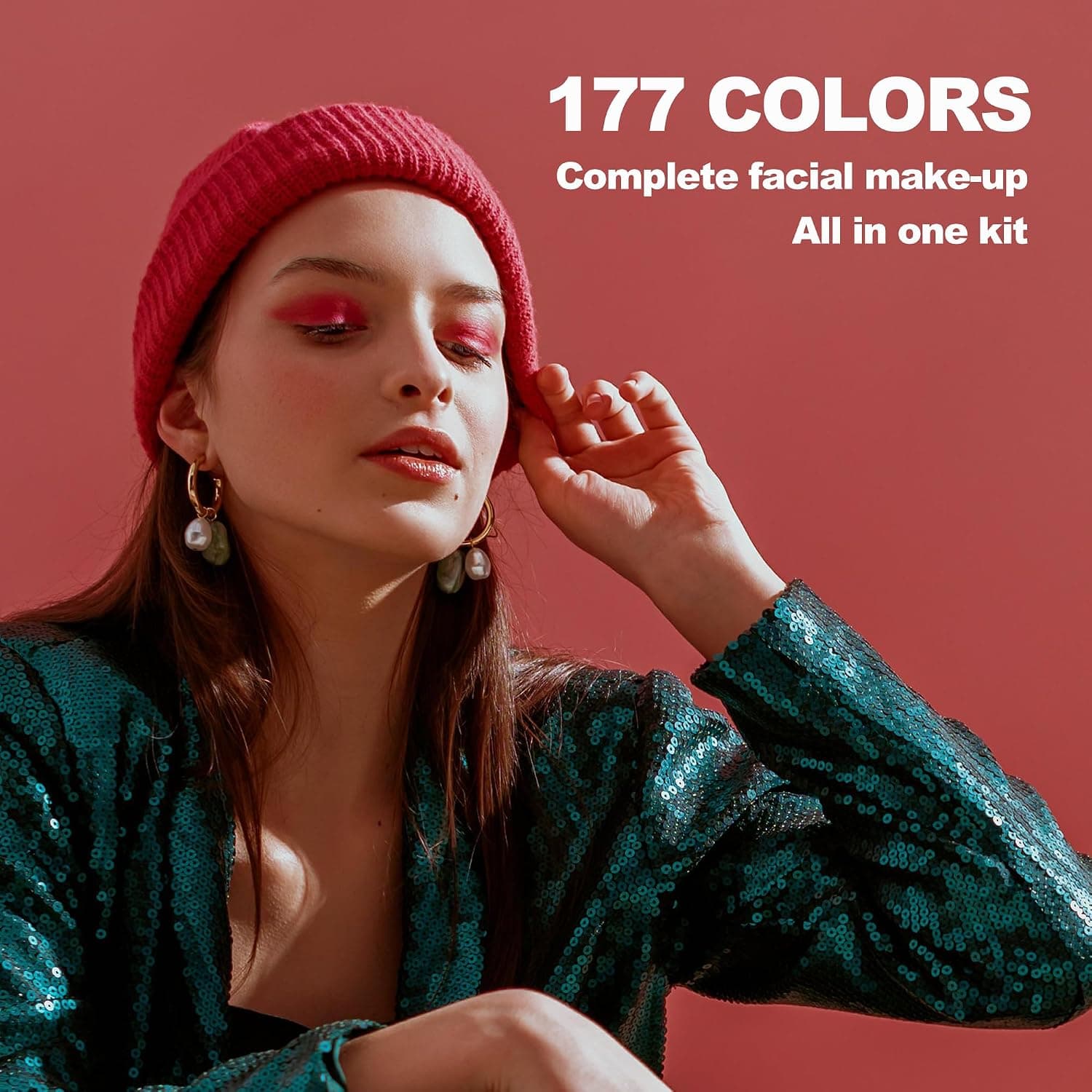 Paleta de 177 Colores de Sombras de Ojos con Espejo, foto 3
