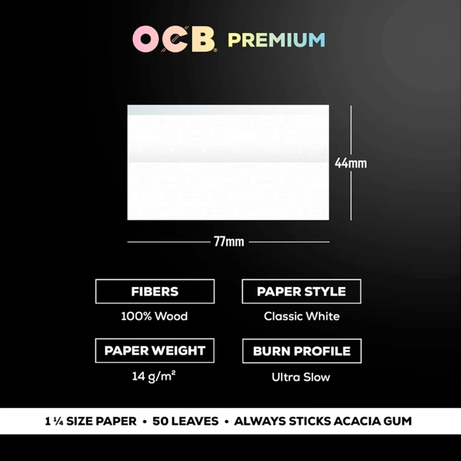 Papel de liar OCB Negro, pack de 25 librillos, foto 3