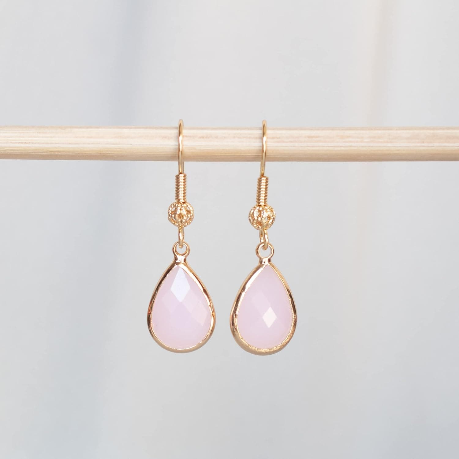 Pendientes Gota de Agua con Cristal Transparente, foto 3