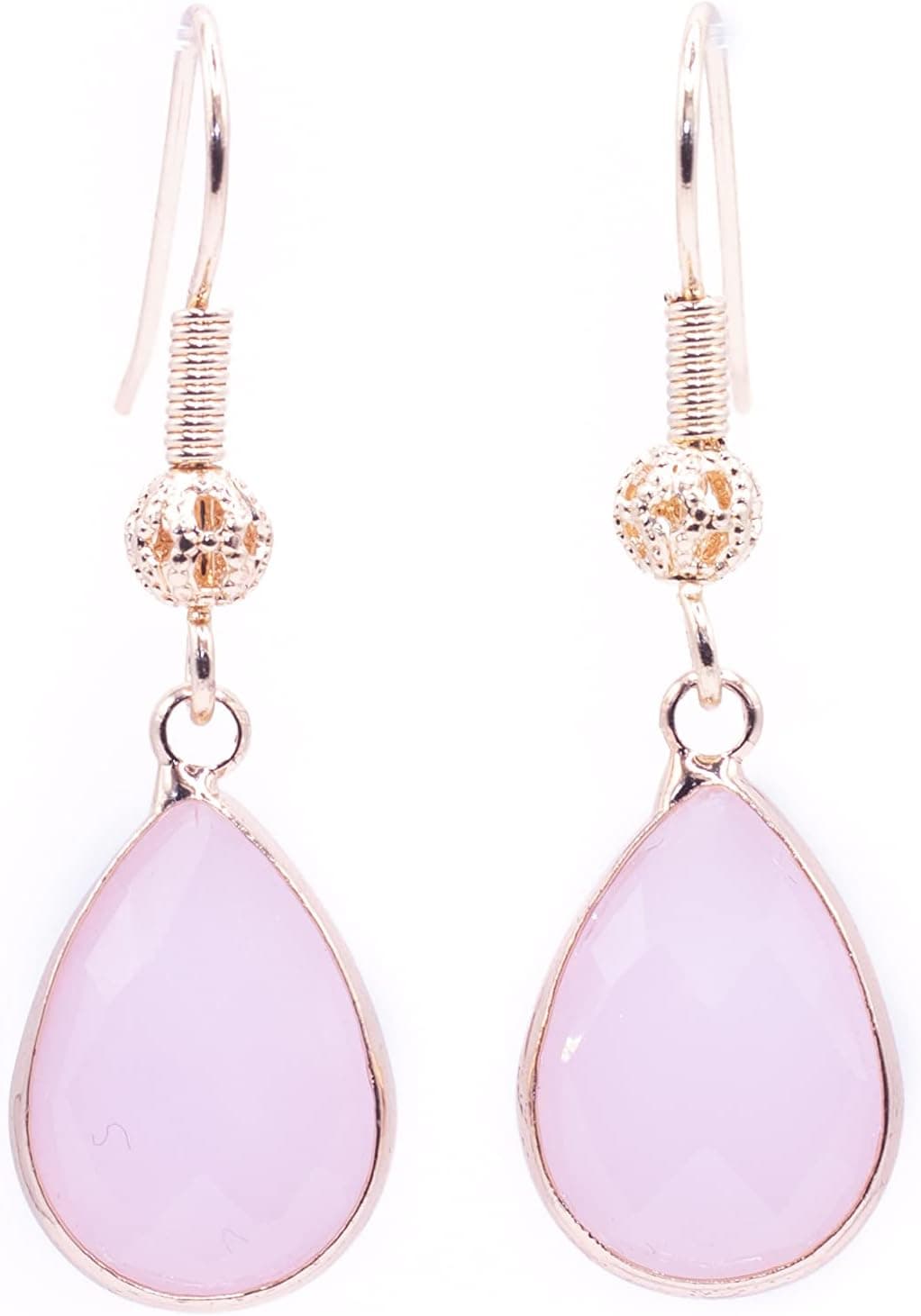 Pendientes colgantes con cristal en forma de gota de agua