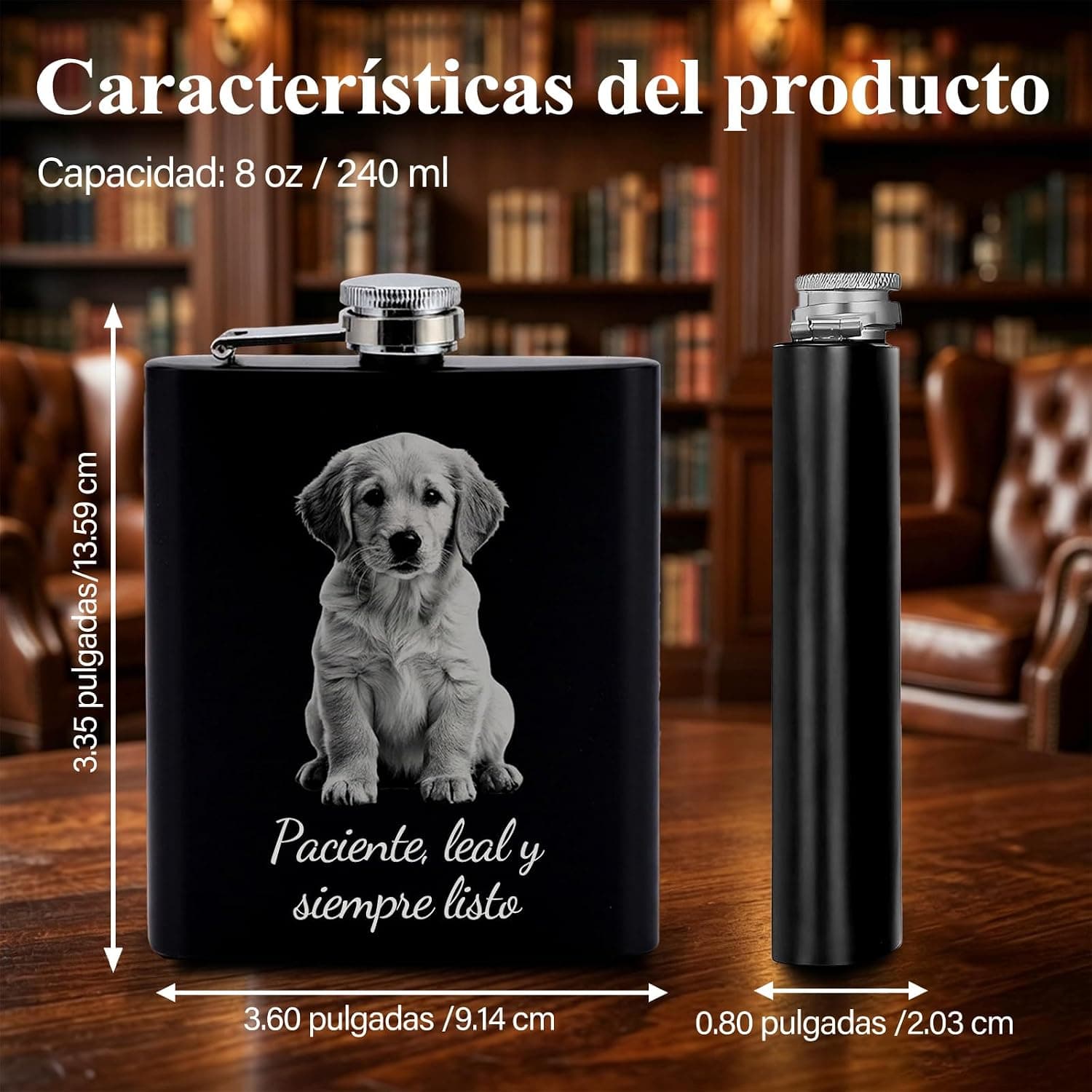 Petaca Personalizable con Fotos, Iconos y Texto, foto 3