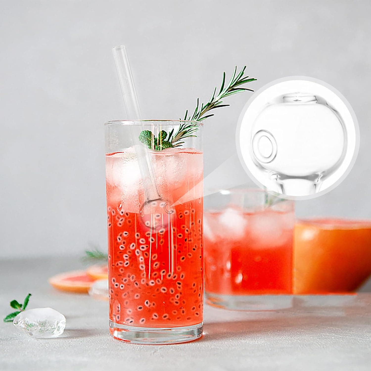 Pack de 10 pipas de cristal con cepillos de limpieza, foto 3