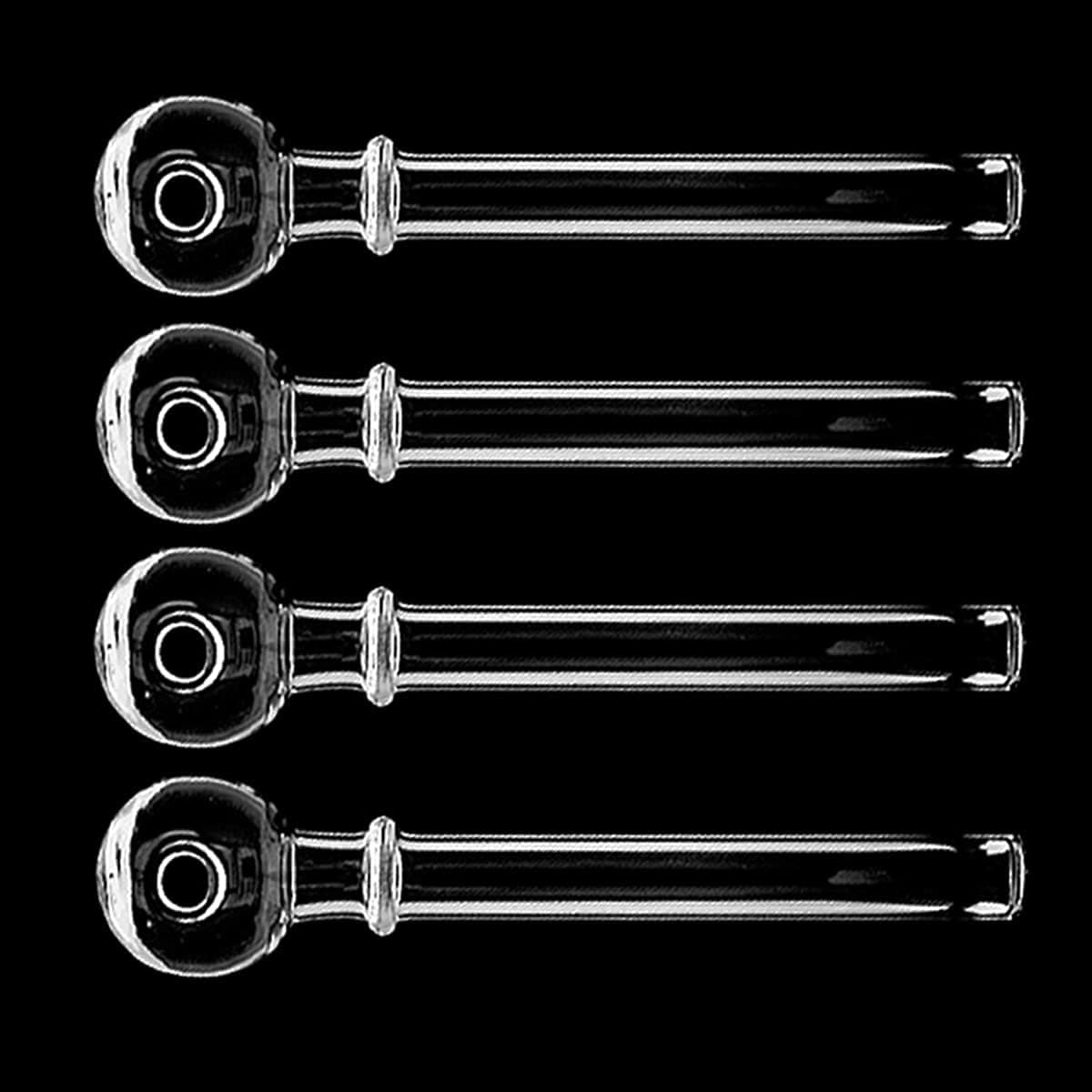 Pack de 4 pipas de cristal rectas de 12,7 cm, foto 3
