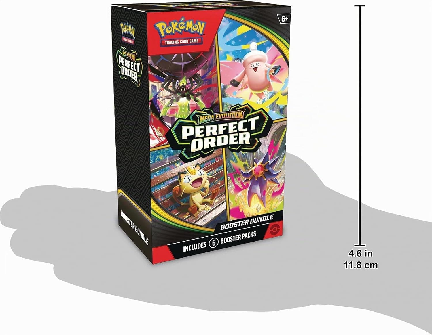 Los seis sobres agrupados junto a la ilustración de Mega Zygarde ex