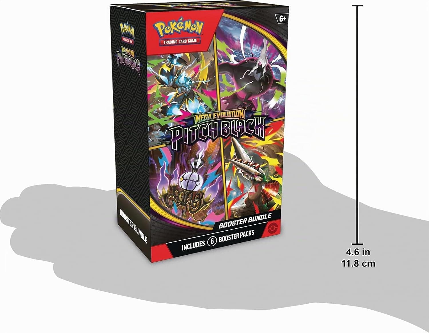 Detalle del arte de portada con Mega Zeraora y Mega Chandelure