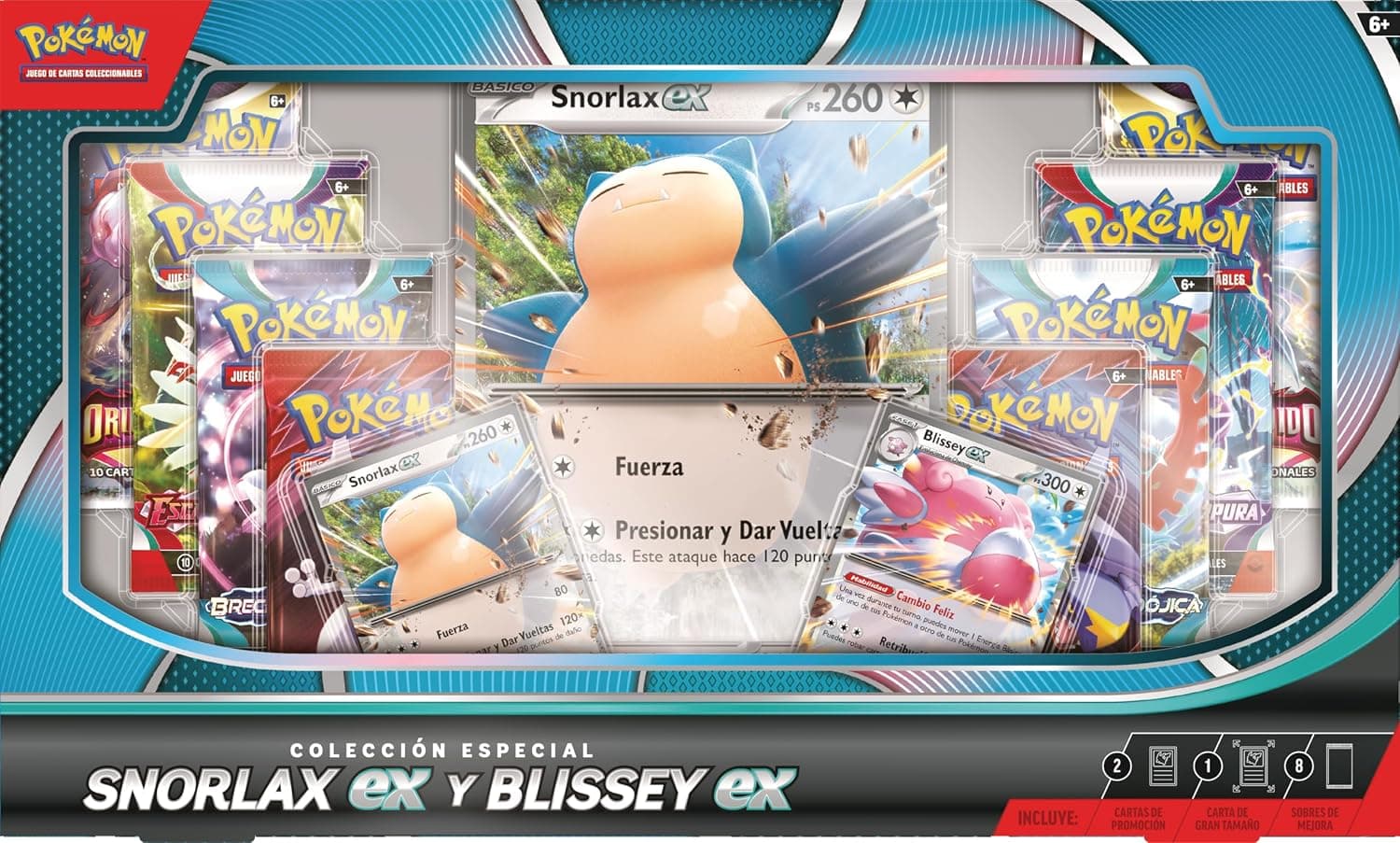 Carta holográfica de gran tamaño de Snorlax ex incluida en la colección