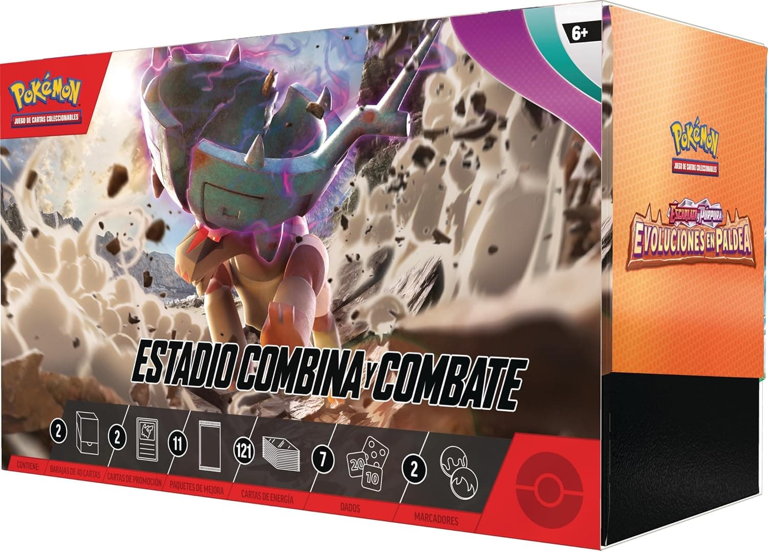 Detalle de los accesorios de juego incluidos en la caja