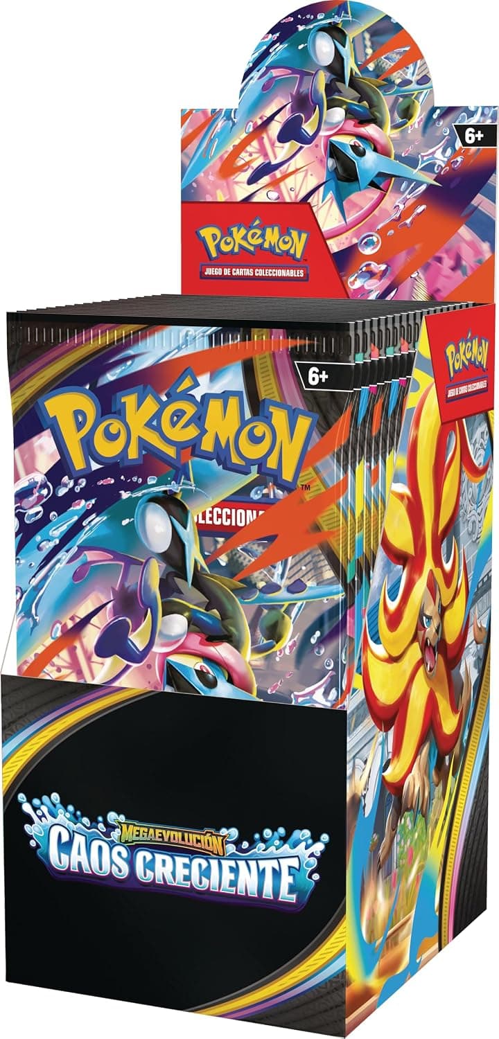 Ilustración de Mega-Floette ex en la caja del expositor