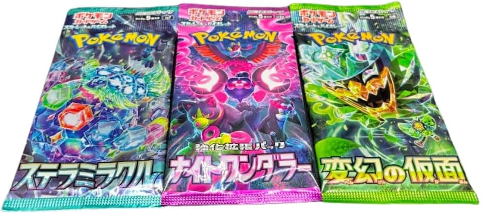 Detalle del sobre japonés con el arte de personajes Pokémon