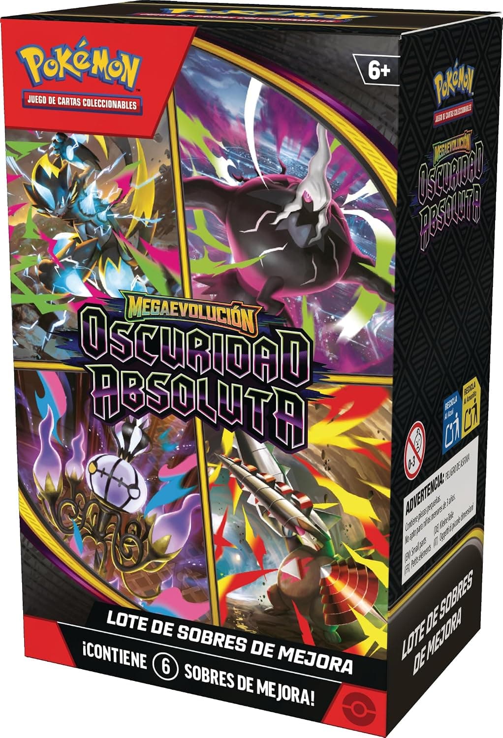Ilustración de Mega-Darkrai ex en los sobres de Oscuridad Absoluta
