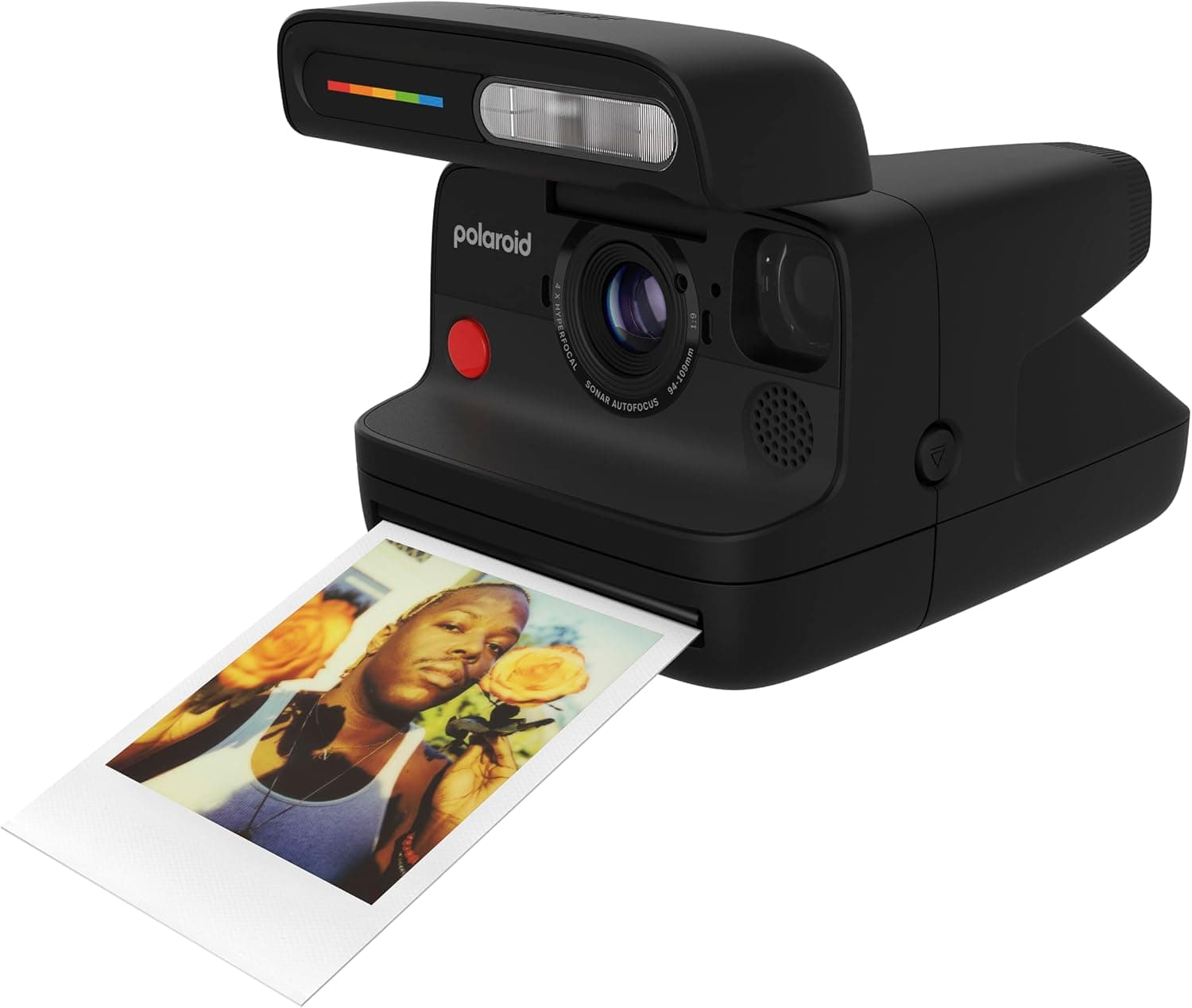 Detalle del visor LED de análisis de escena de la Polaroid Flip