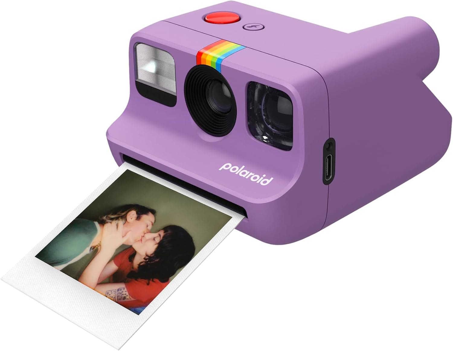 La cámara Polaroid Go junto a una moneda para comparar el tamaño real
