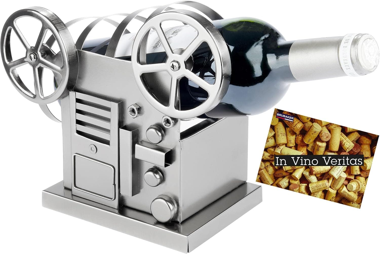 Portabotellas de vino con proyector de cine Brubaker, foto 2