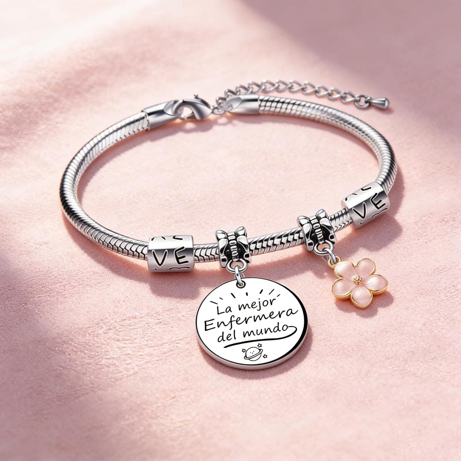 Pulsera de acero Enfermera para siempre, foto 2