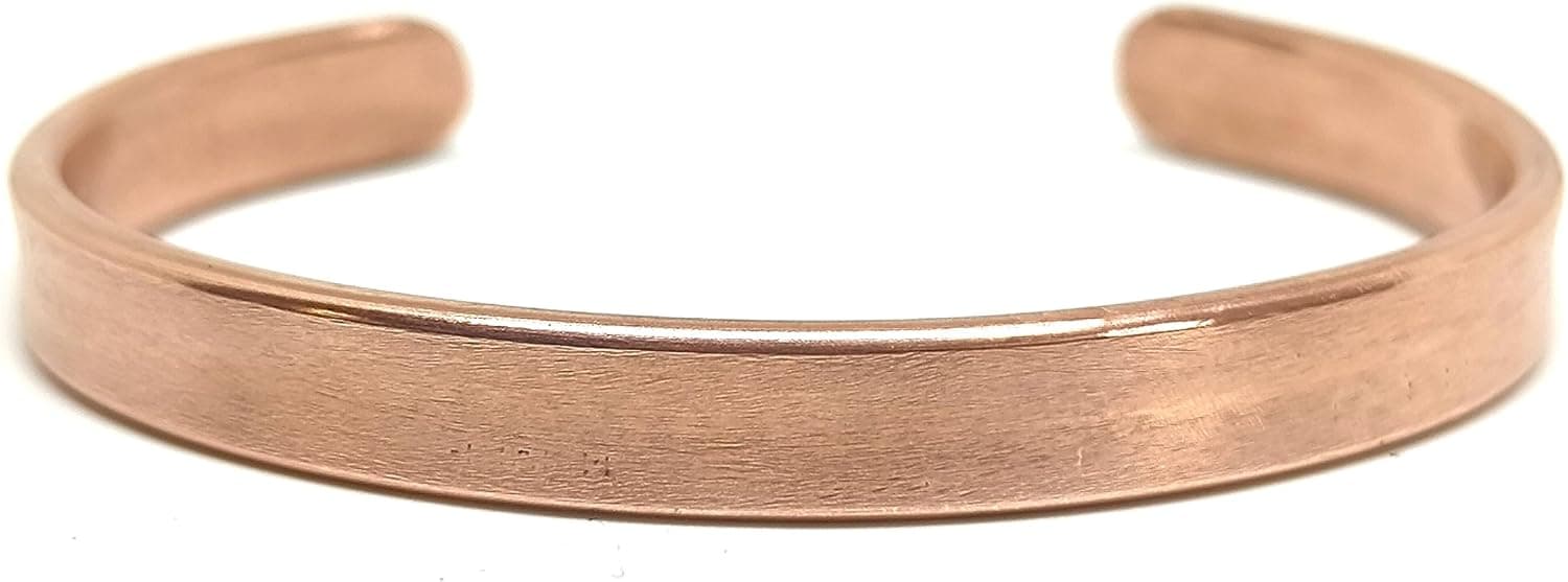 Brazalete de cobre puro trabajado a mano