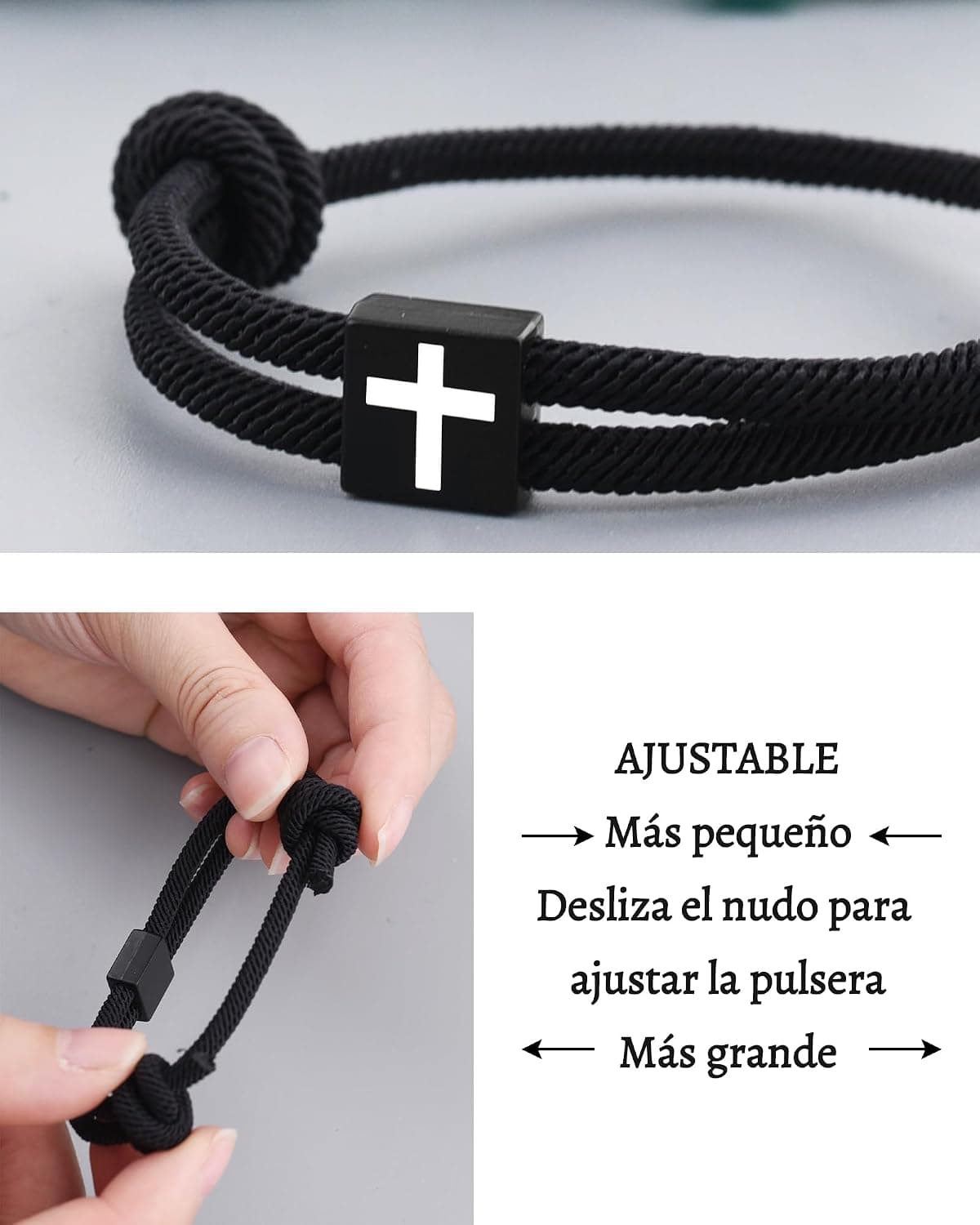 Pulsera cristiana de comunión con cruz VGWON, foto 3