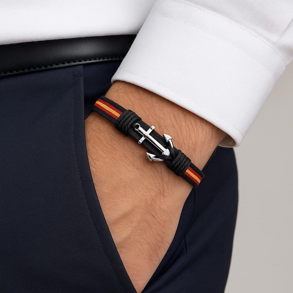 Pulsera España con Ancla, Acero Inoxidable, foto 3