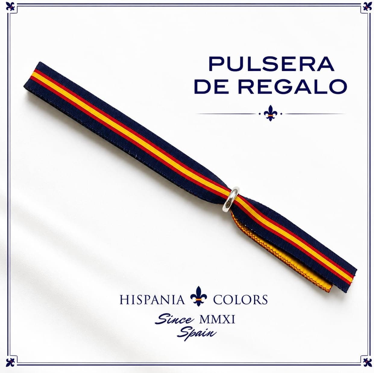 Pulsera Wake Up Azul Marino, Bandera de España, foto 3