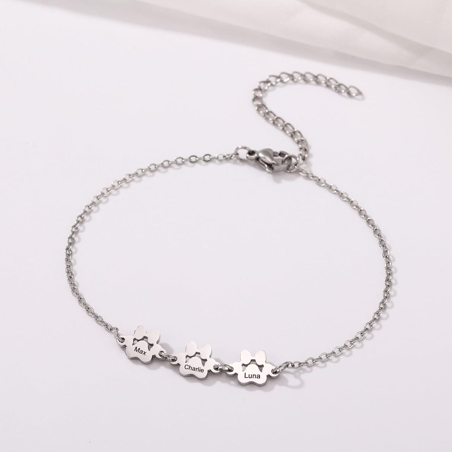 Pulsera grabada con huella de pata de mascota, foto 2