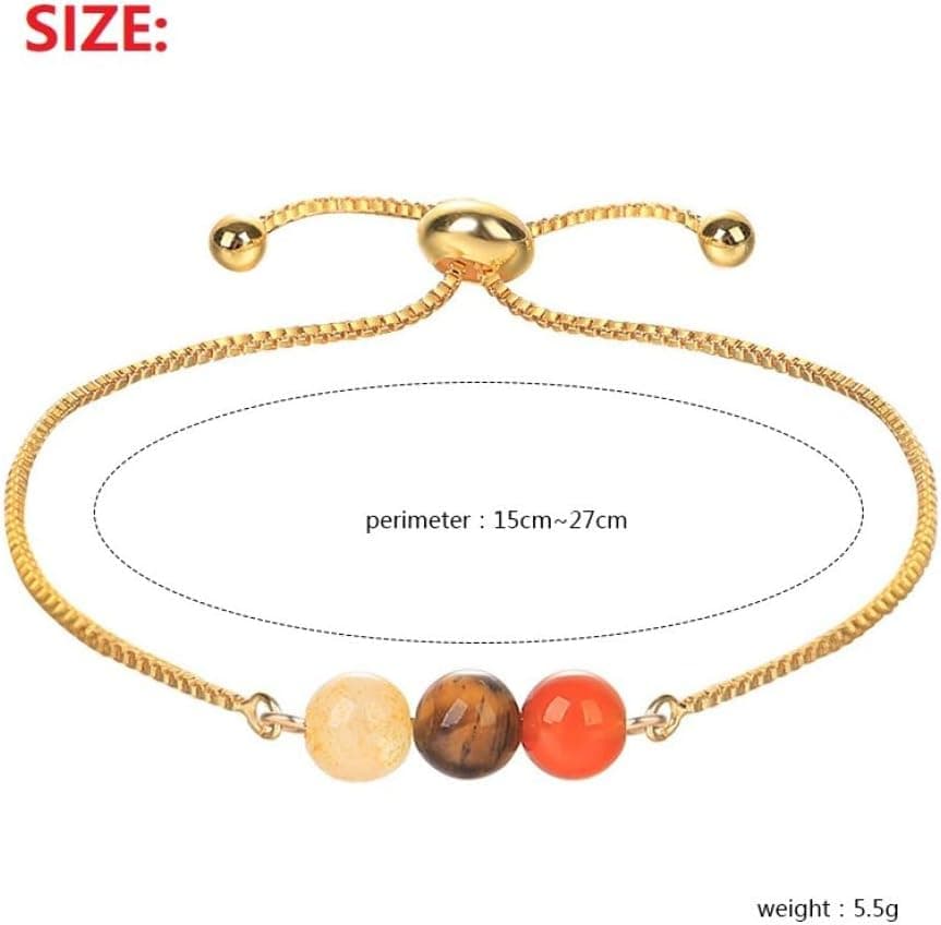 Pulsera de piedra natural con signo del zodiaco, foto 3