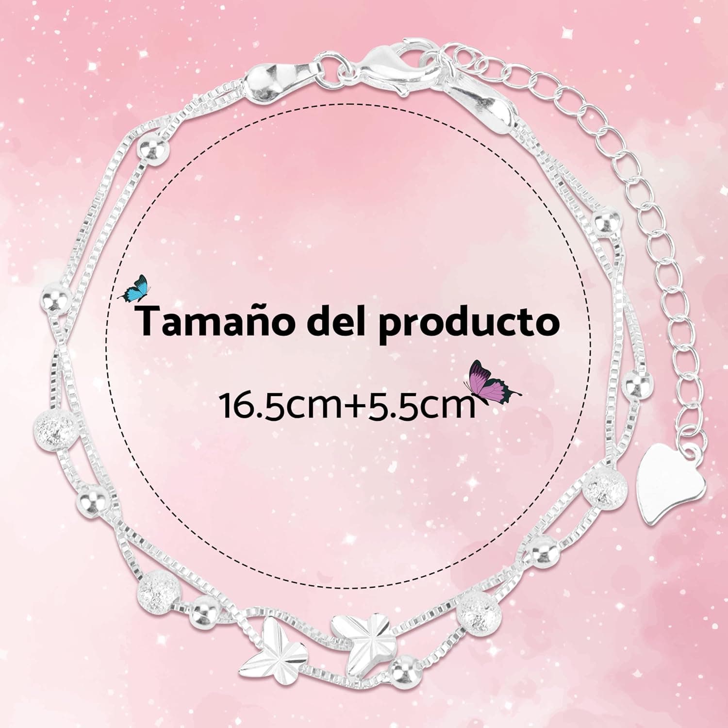 Pulsera de plata para mujer, foto 2
