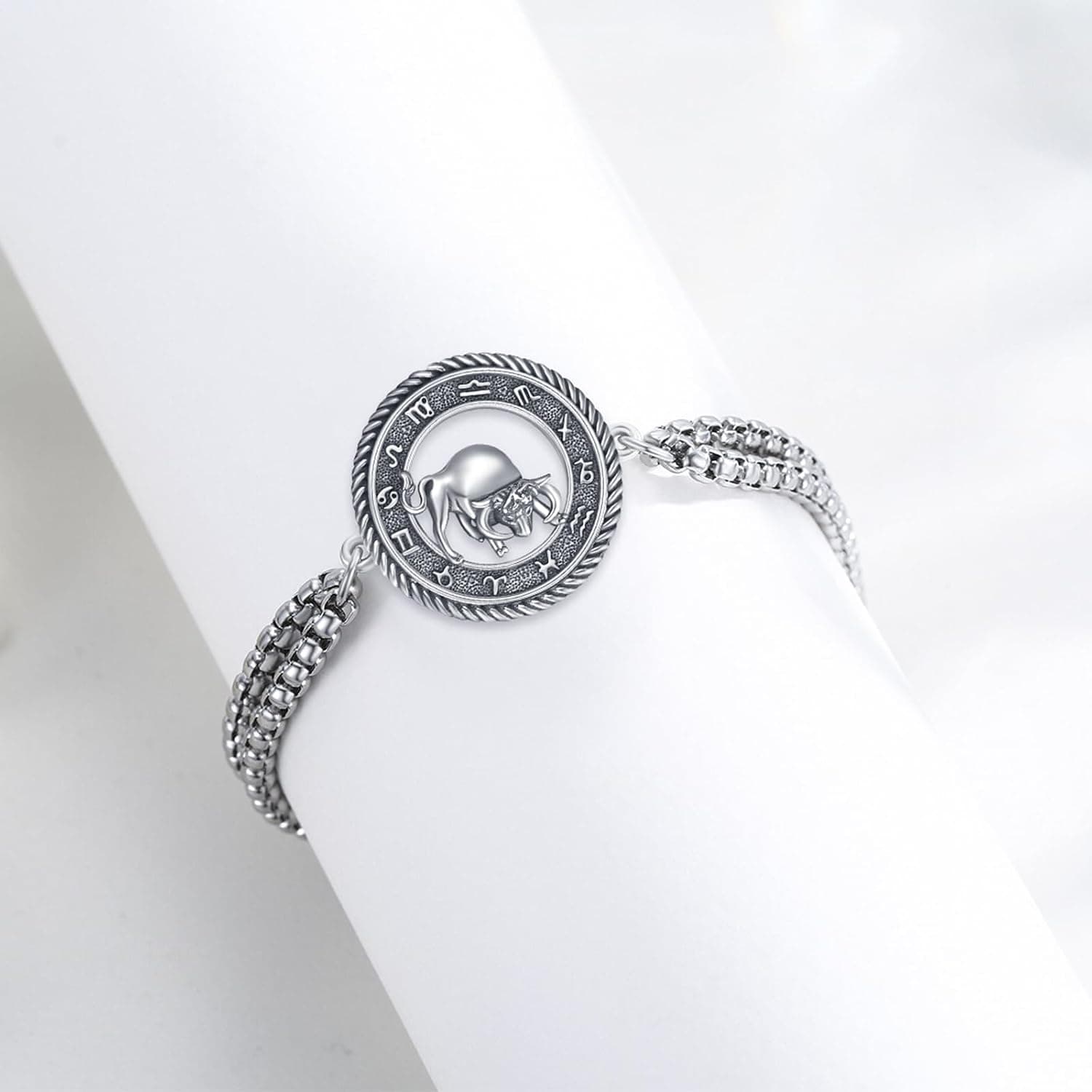 Pulsera de plata de ley con signo del zodiaco Paryfo, foto 3