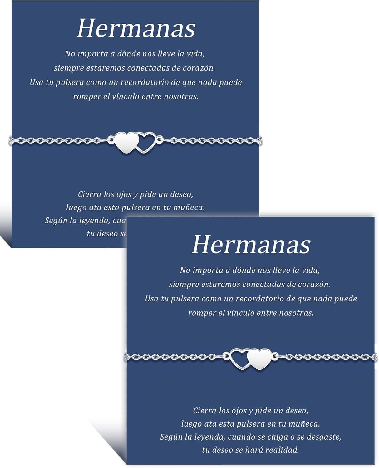 Pulseras finas a juego, varias unidades presentadas juntas para repartir entre hermanas