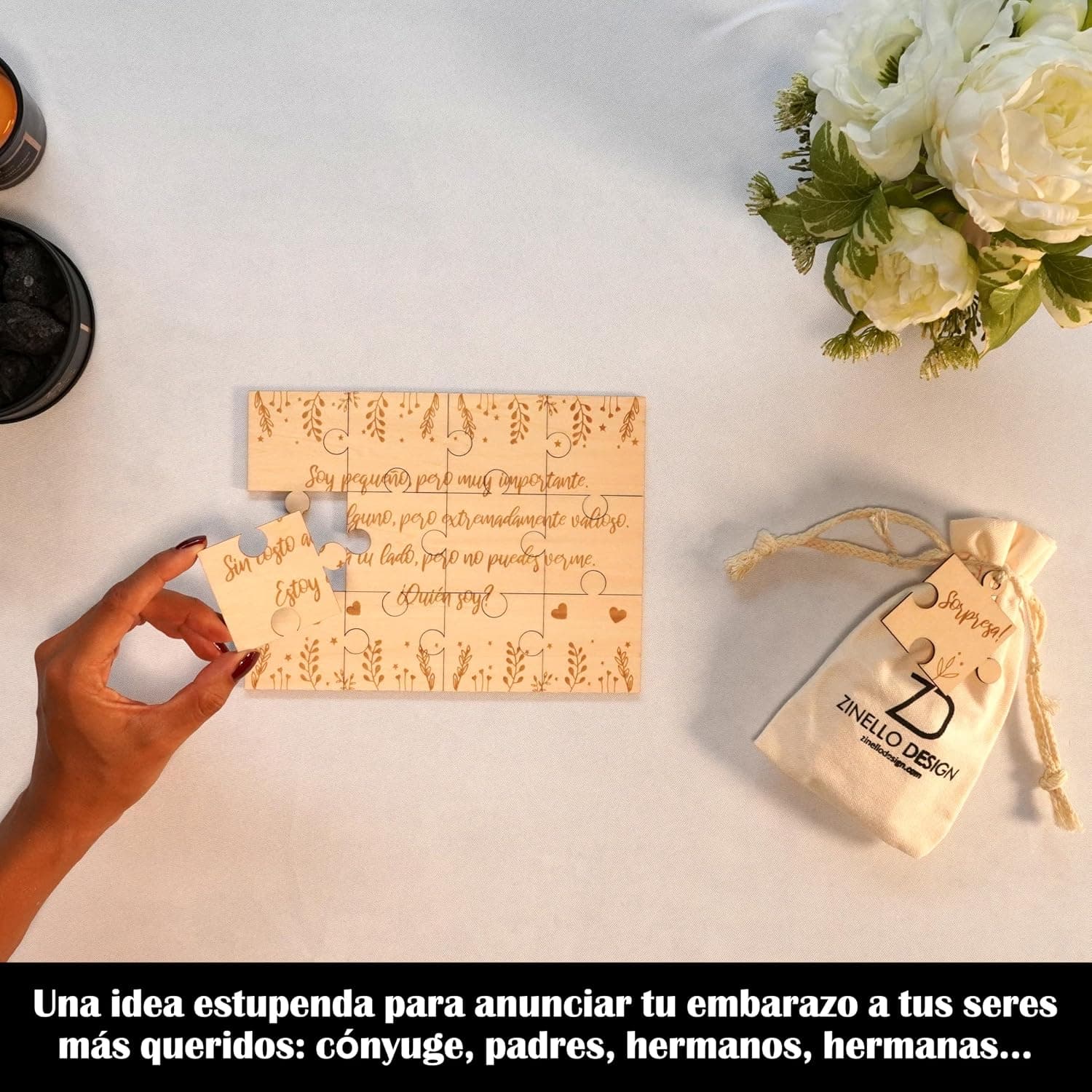 Zinello Design Puzle para Anunciar el Embarazo, foto 3