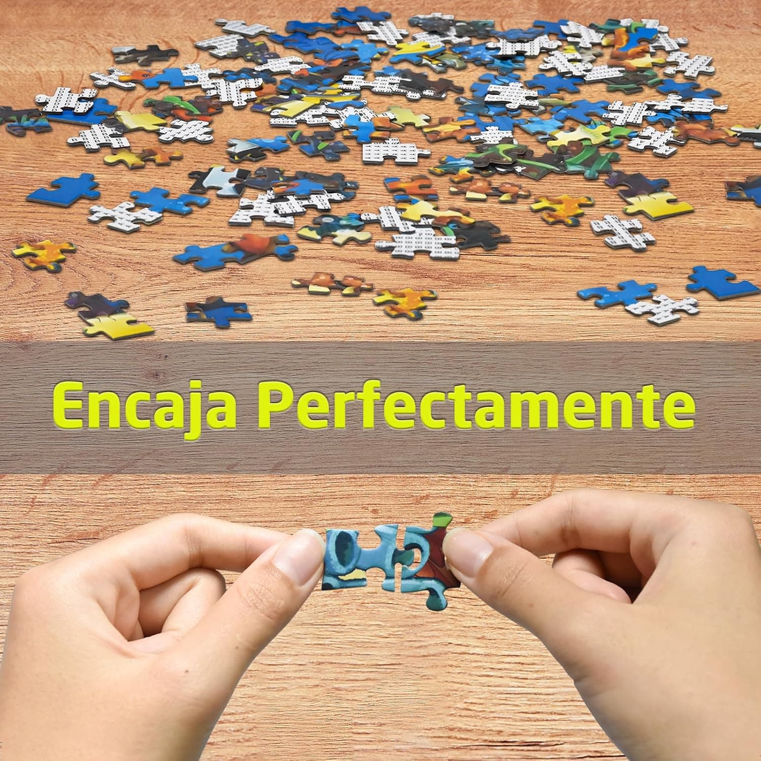 Caja del puzzle de 1000 piezas con la misma ilustración impresa